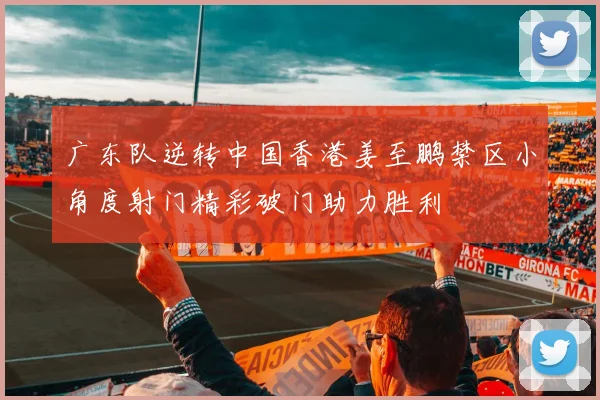 广东队逆转中国香港姜至鹏禁区小角度射门精彩破门助力胜利